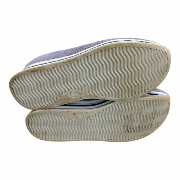 Softwaves Cadie Slip On Platform Loafers Blue Suede Comfort Shoes 37.5 - Picture 11 of 13